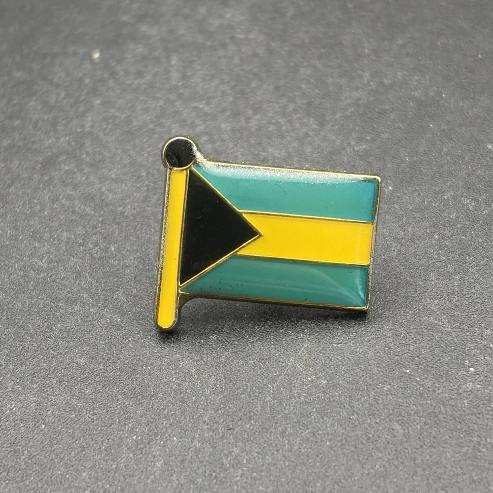 The Bahamas‎ Flag Lapel Hat Pin